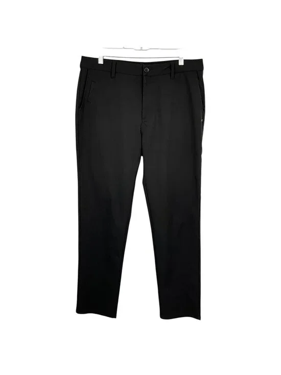 Vuori Cascade Tech Chino Pants Mens 34x30 Black Straight Leg Stretch Golf - Picture 1 of 12